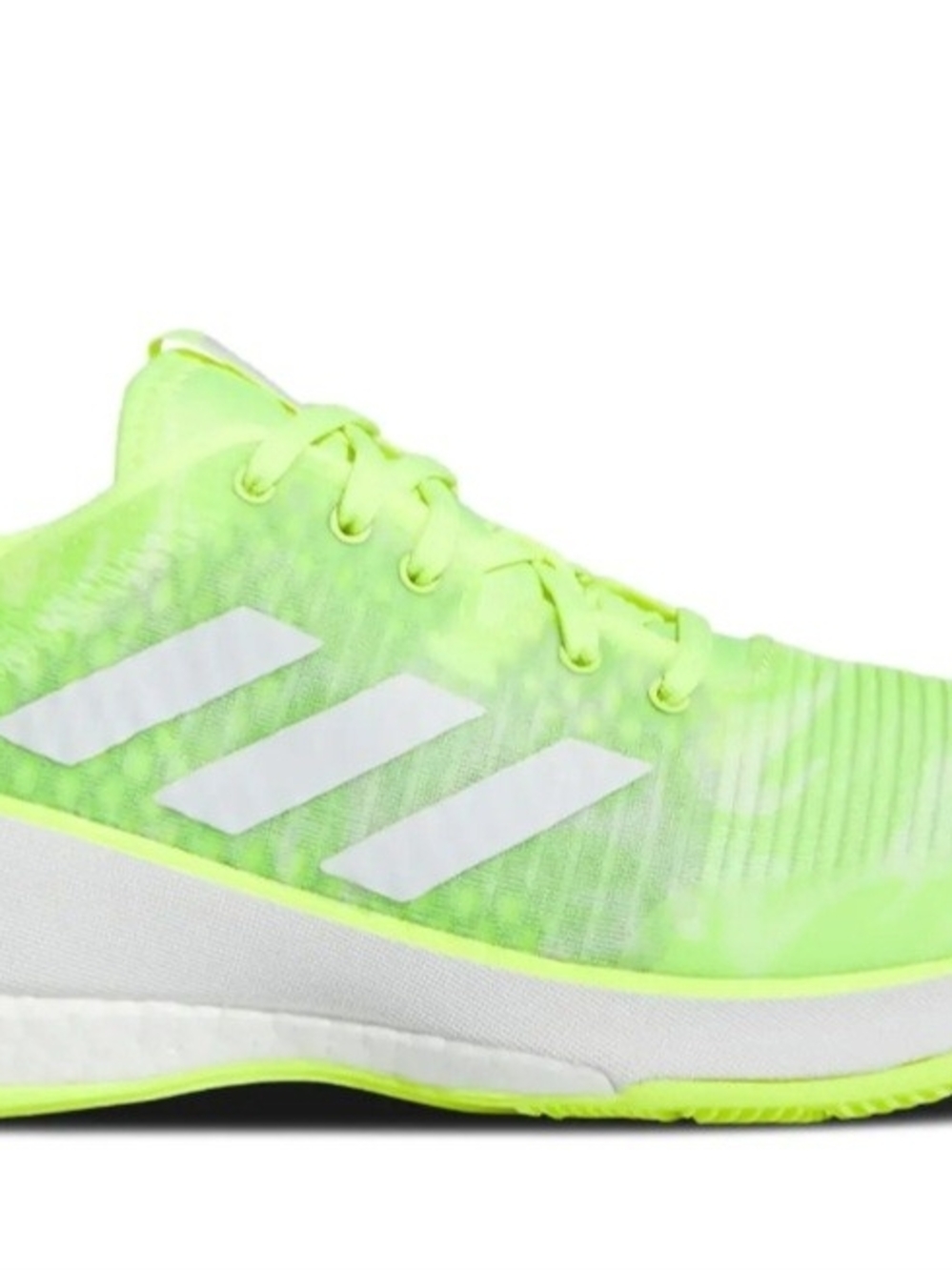 adidas Crazyflight Neon Lime and White Athletic Trainer Size 10.5 Womans